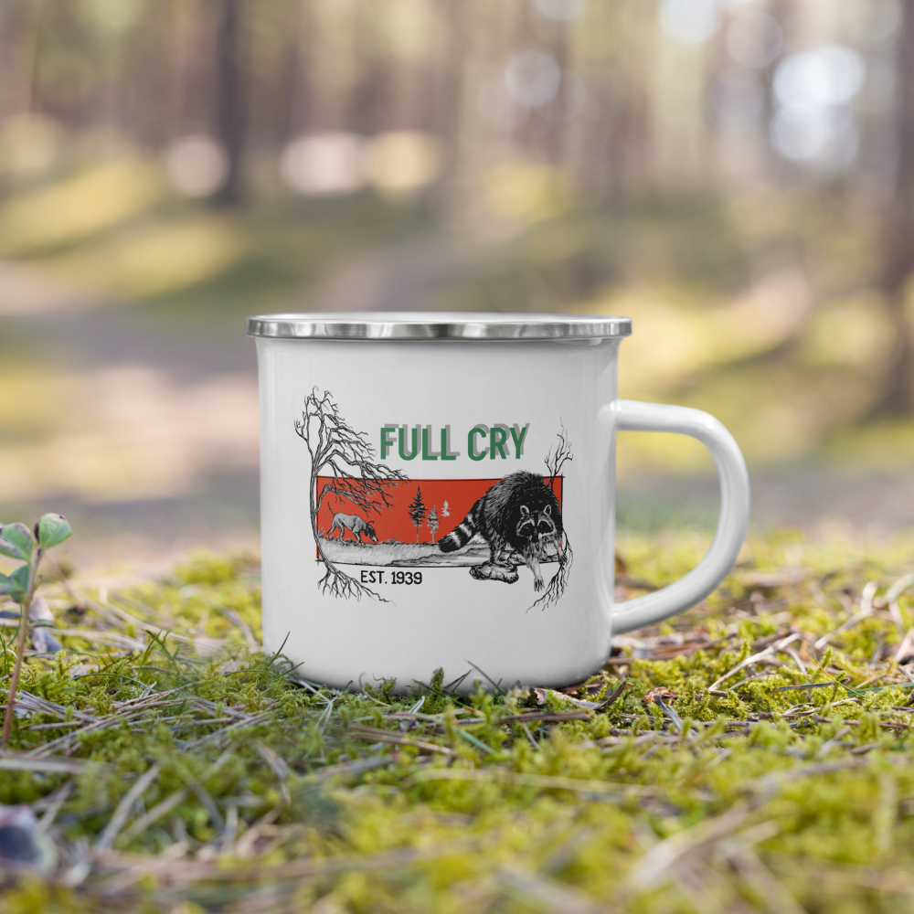 Raccoon Enamel Mug