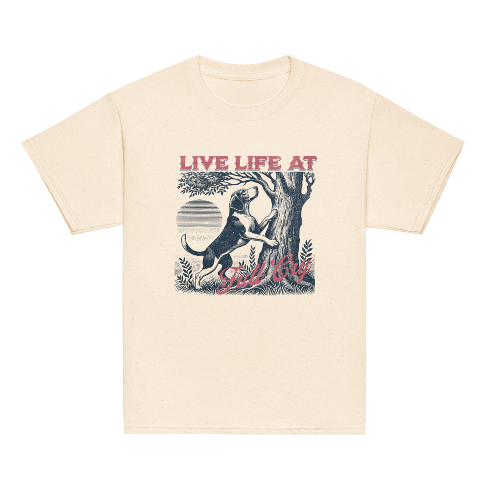 Live Life At Full Cry Youth Shirt